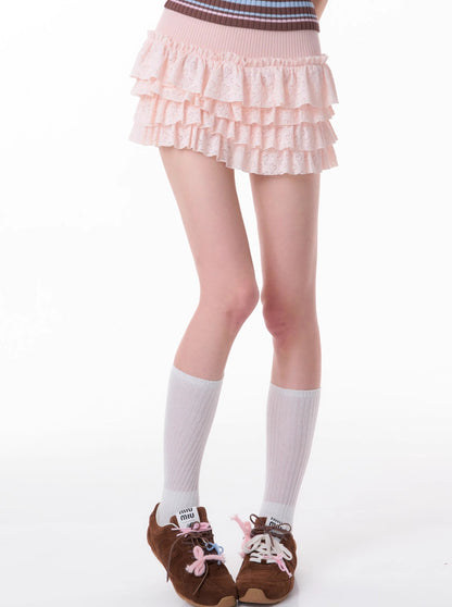 American Retro Slim Pink Skirt