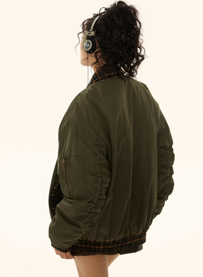 Black ang green cotton Jacket