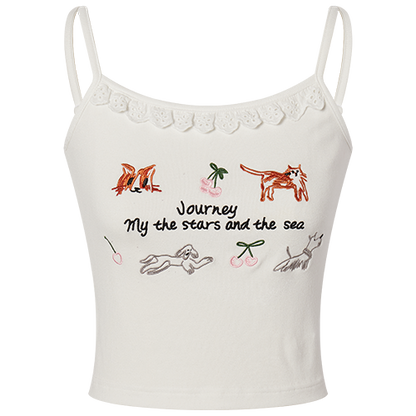 Striped Three-Piece Shirt And Pants Set-Up