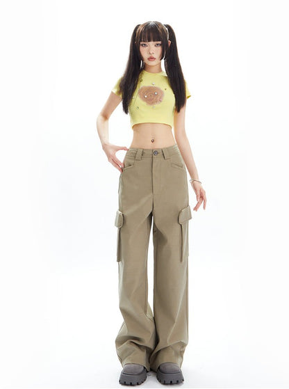 American Straight Tube Casual Sagging Pants