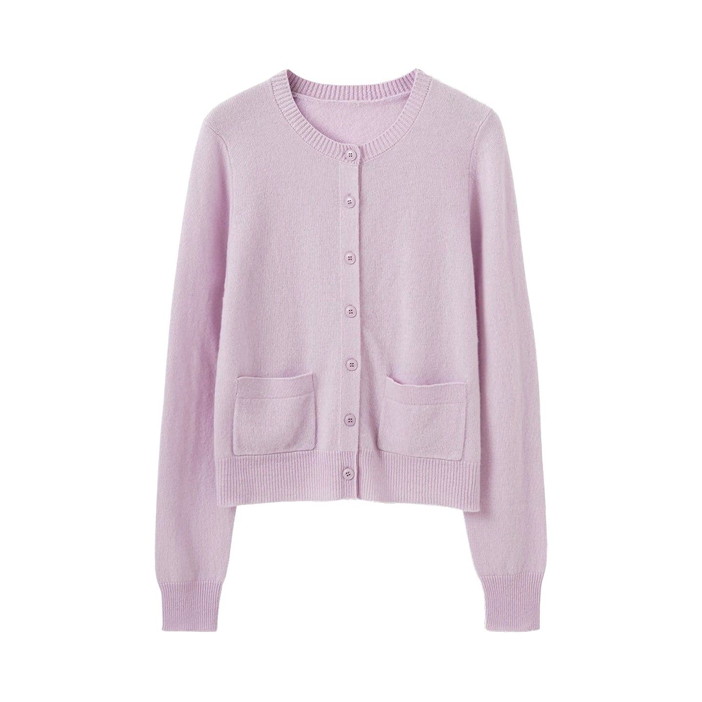 Merino Wool Ribbed Cardigan