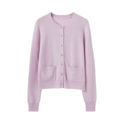 Merino Wool Ribbed Cardigan