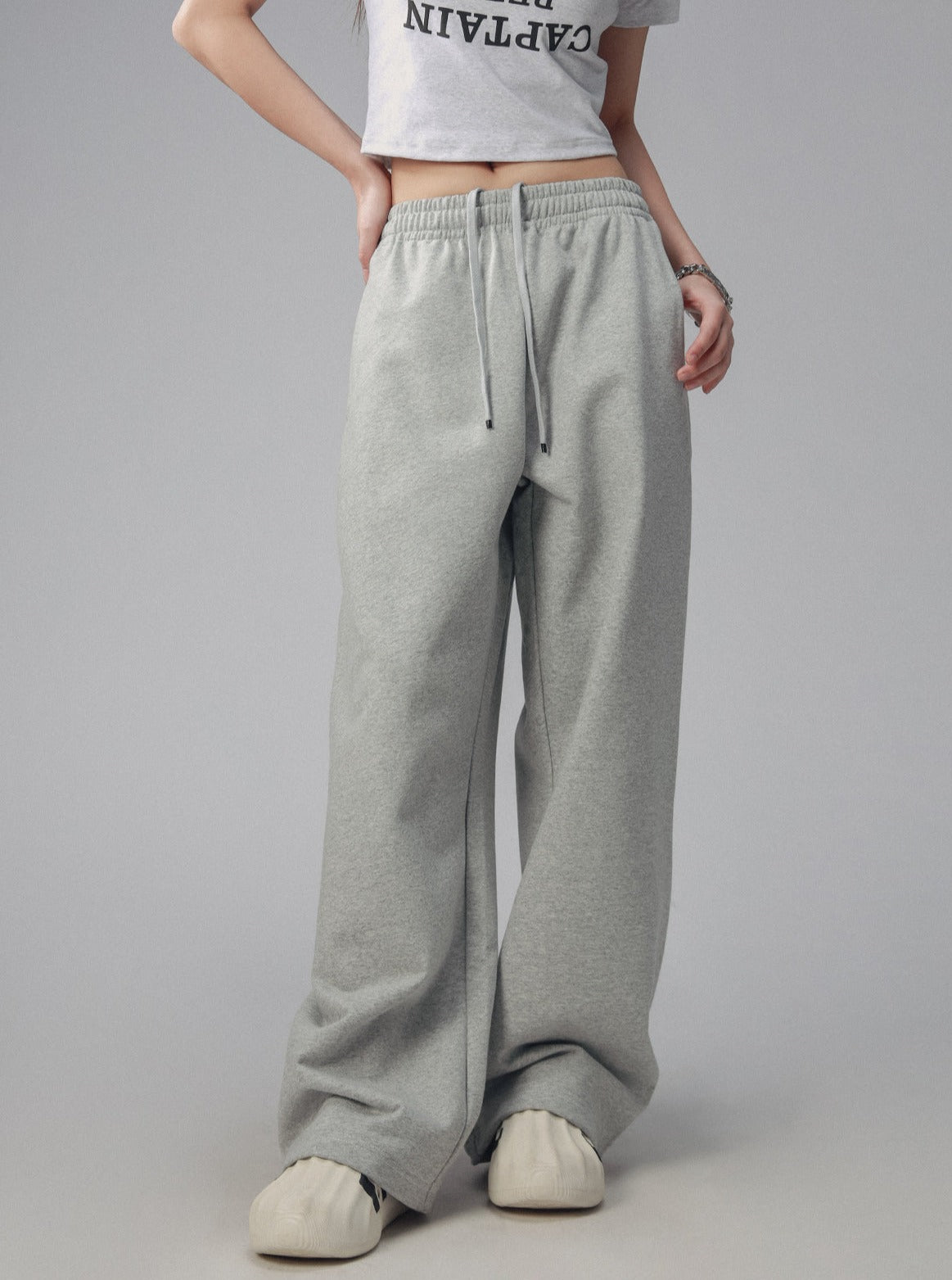 Amerikanische Retro Sweatpants Grau