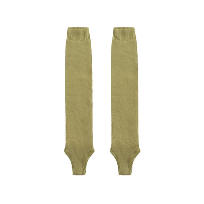 Layered Knit Leg Warmers Socks