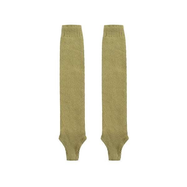Layered Knit Leg Warmers Socks