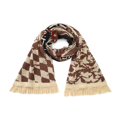 Racing Jacquard Knit Snood