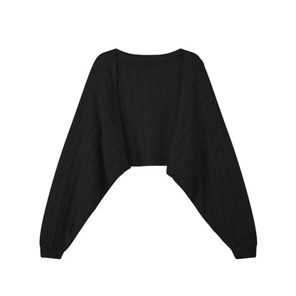 Hollow-Out Knitted Cover-Up Set-Up