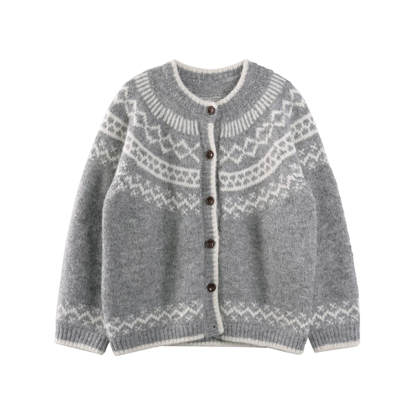 Fair Isle Jacquard Cardigan