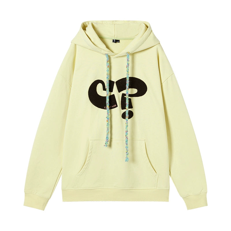 Symbol Print Hooded Sweatshirt