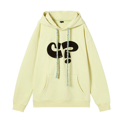 Symbol Print Hooded Sweatshirt