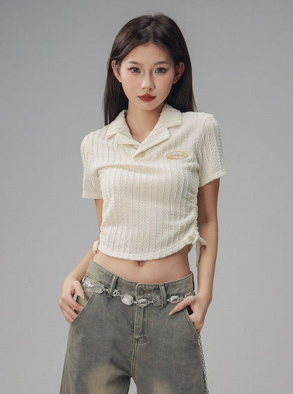 American Retro Short Open Navel Spicy T-shirt