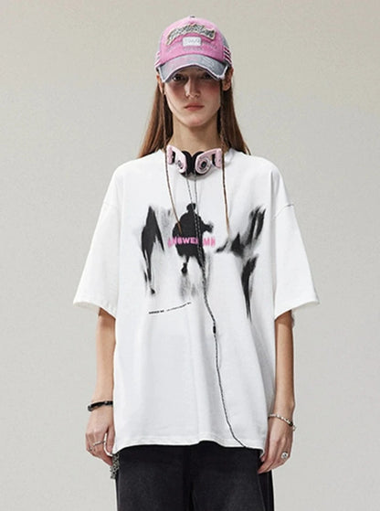 Versatile Cotton Graffiti T-Shirt