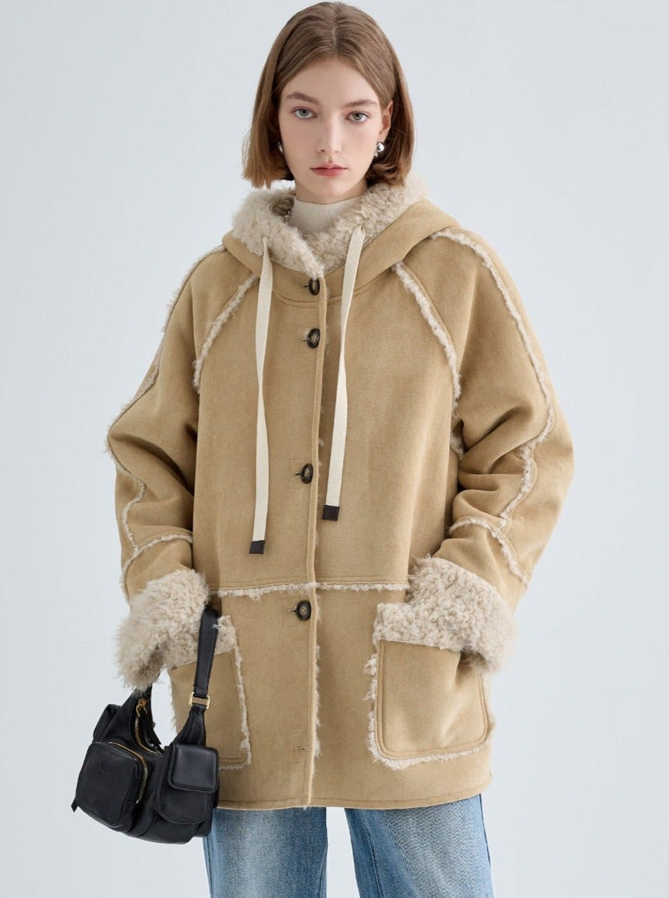 Thickened Warm Hooded Coat