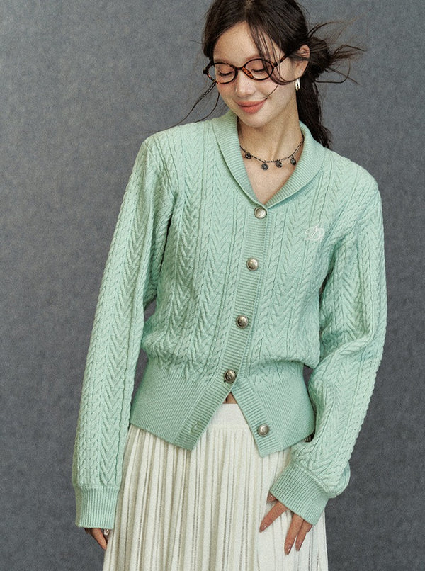 Original Preppy Fruit Collar Cardigan