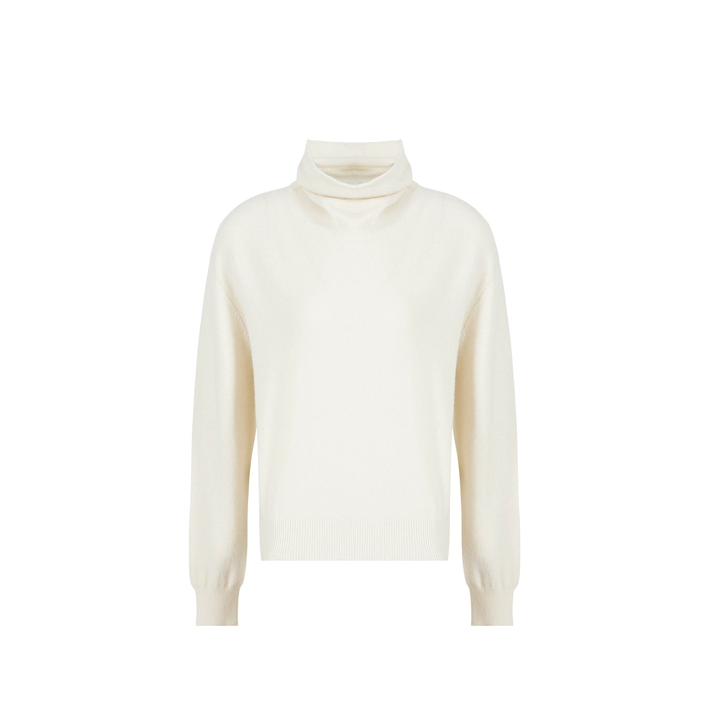 High Cashmere Wool Tricolor Knit Top