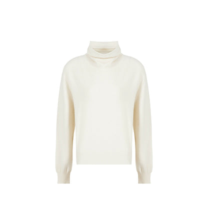 High Cashmere Wool Tricolor Knit Top