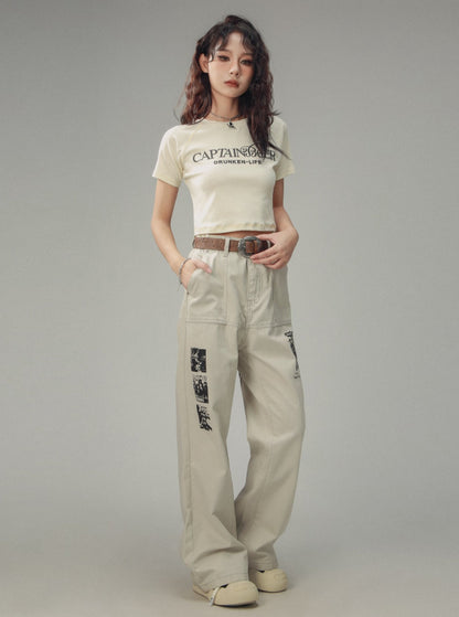 American Bootcut Silhouette Straight Leg Pants