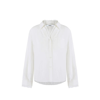 Lyocell-Leinen-Spitzenhemd