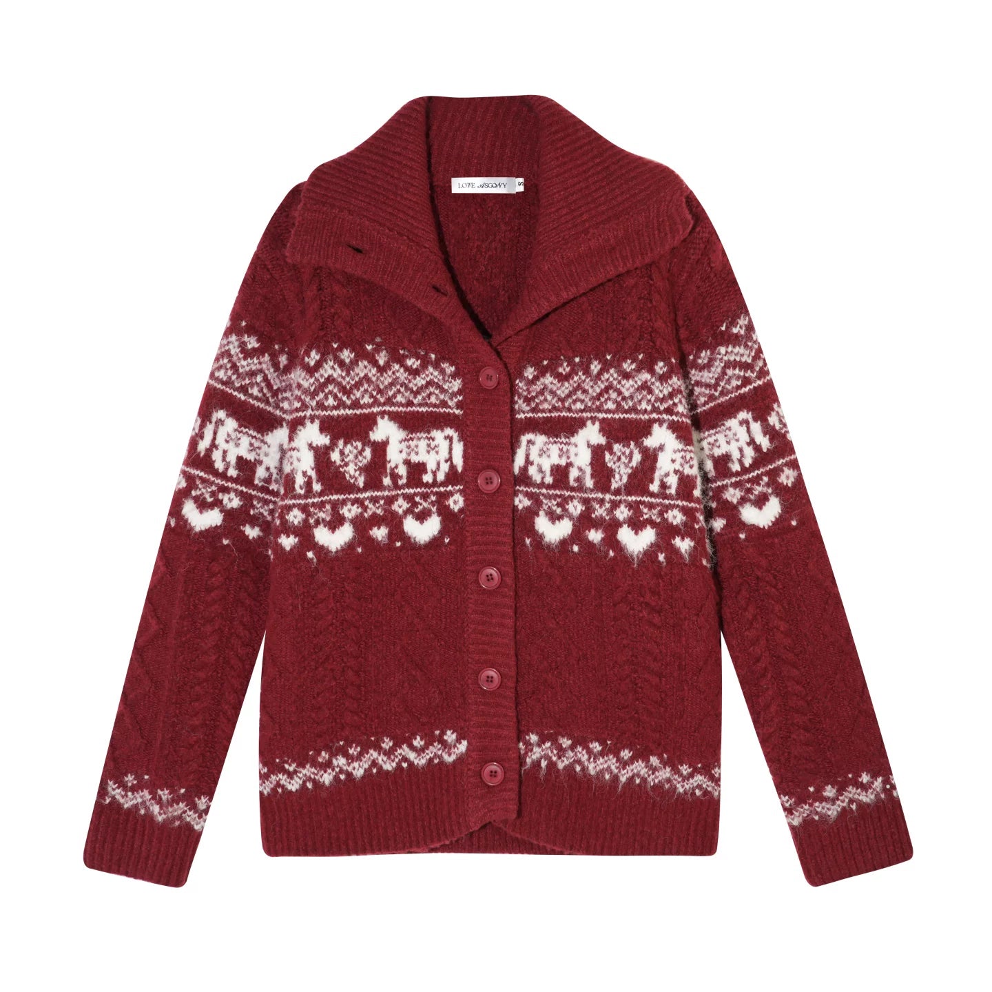 Fair Isle Wool Cardigan