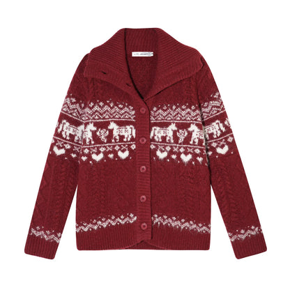 Fair Isle Wool Cardigan