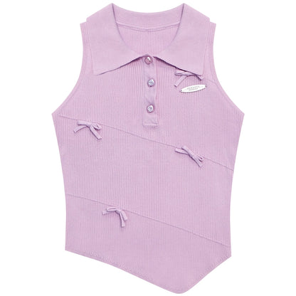 Chic Asymmetrical Polo Tank