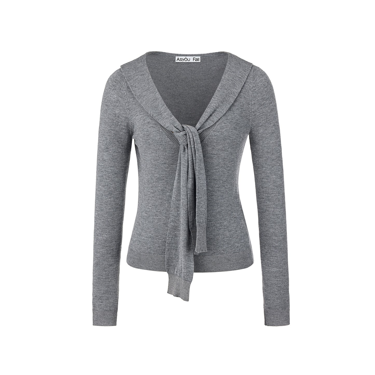 Casual Navy Collar Pullover Sweater