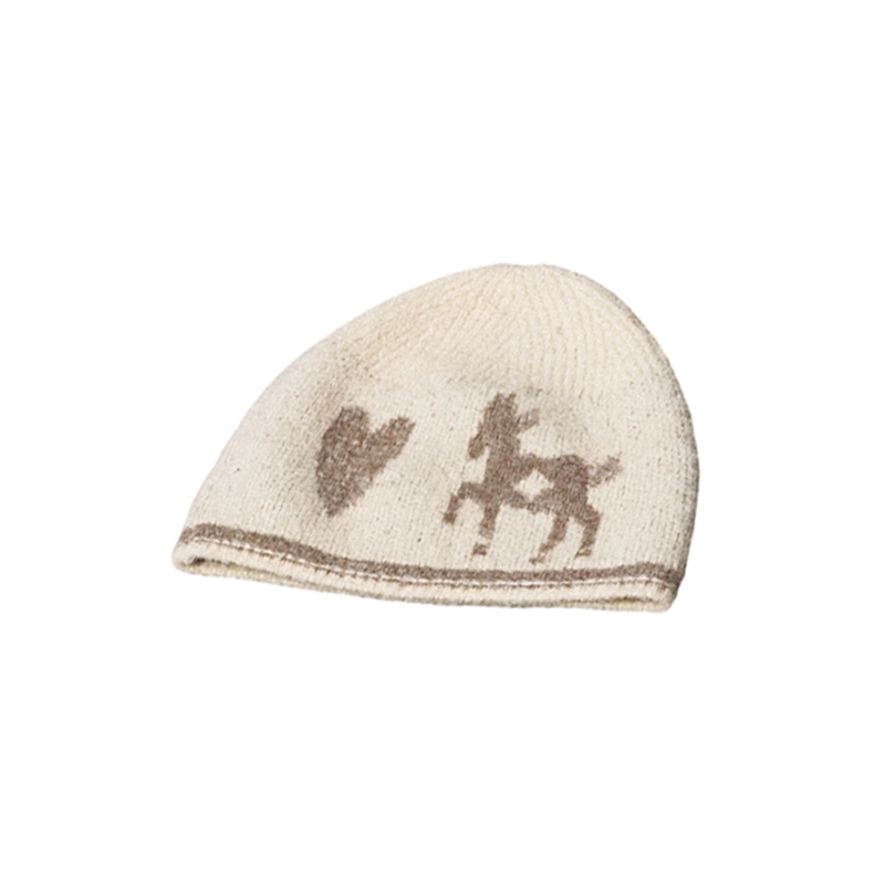 Love Pony Knitted Plush Warm Hat Scarf Set-Up