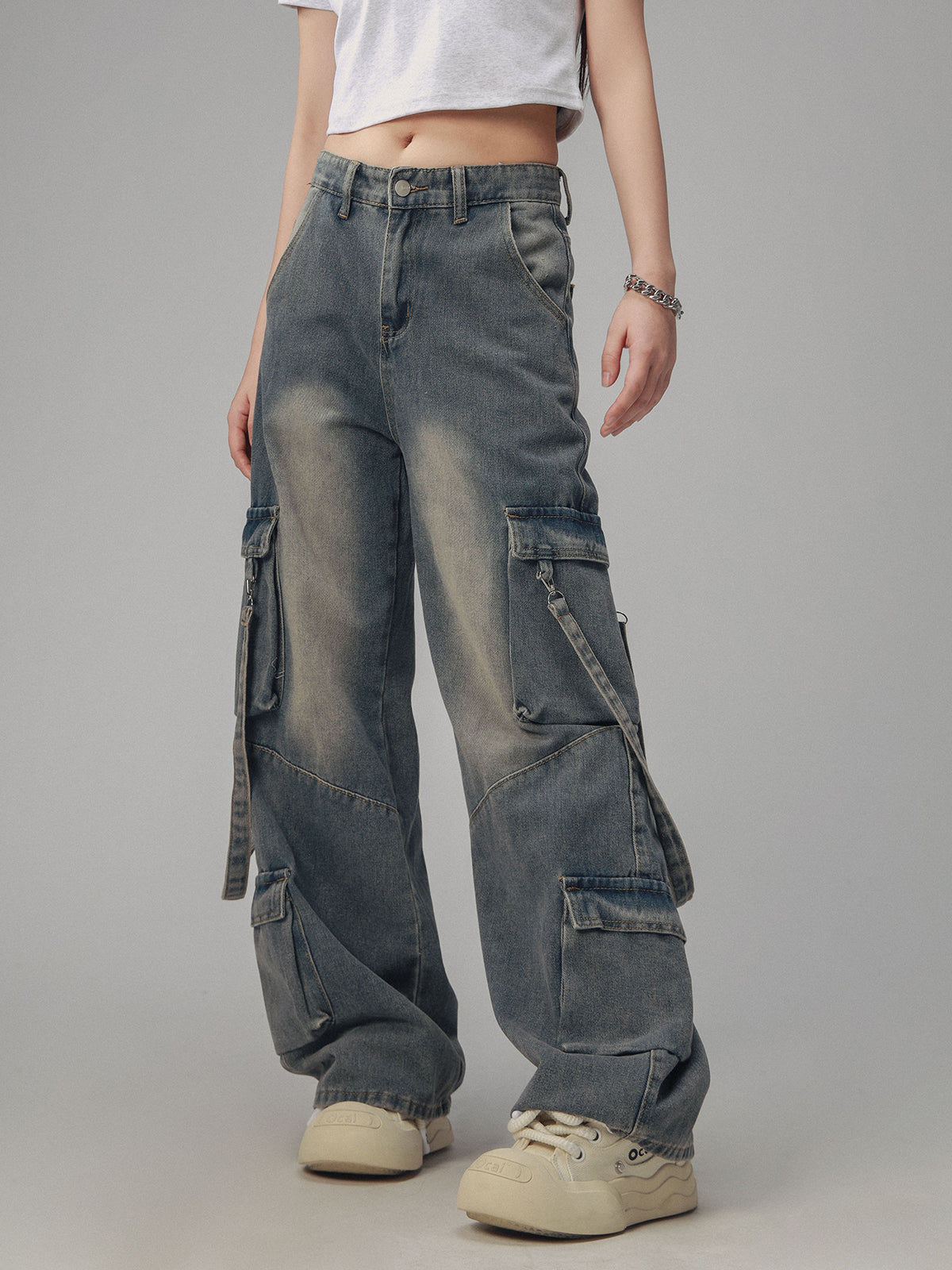 Retro Loose Distressed Jeans