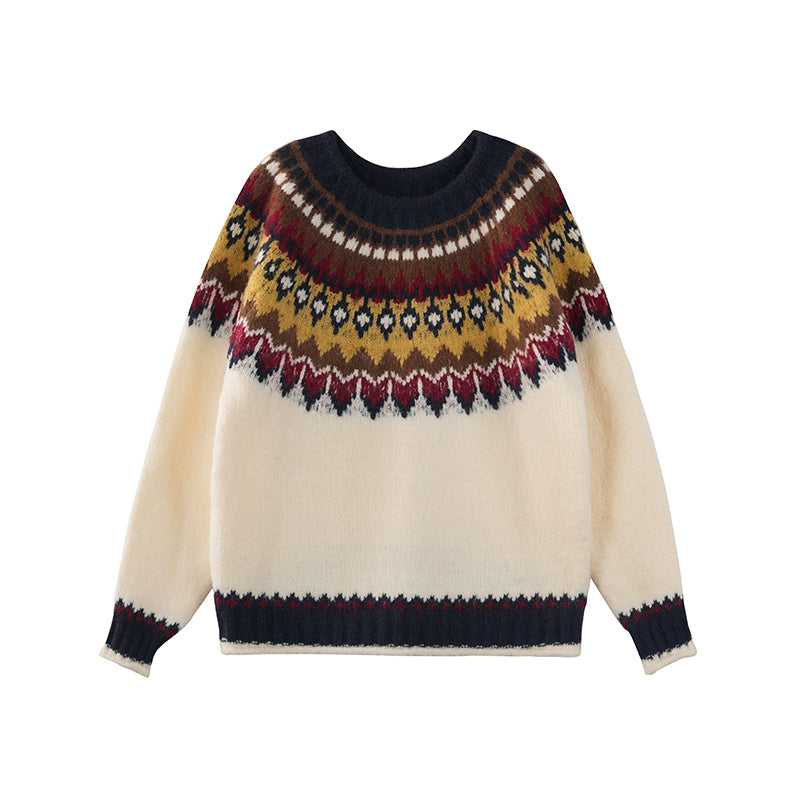 Vintage Fair Isle Wool Pullover