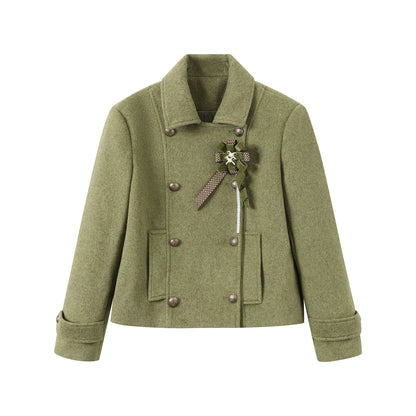 Flight Diary Woolen Jacket & Skirt Set-Up