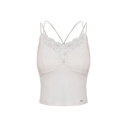 Lace V-Neck Knit Sweater Set-Up