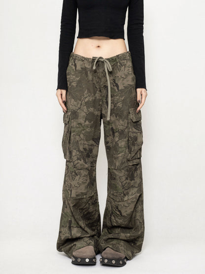 Retro Camouflage Cargo Pants