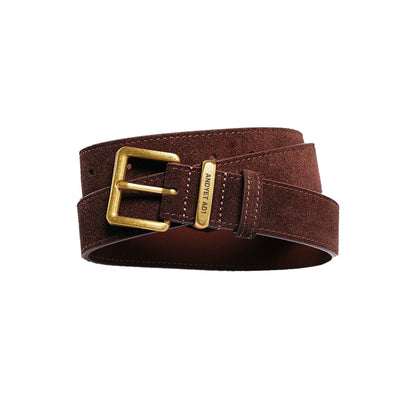 Vintage Brown Suede Simple Belt