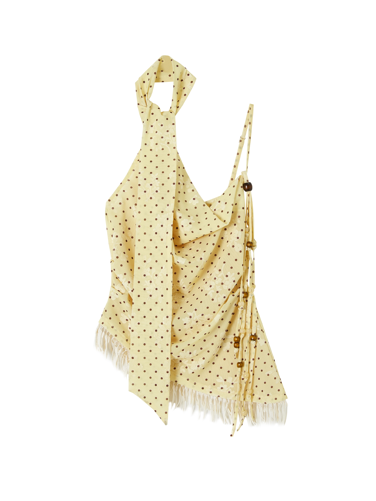 Lemongrass Polka Dot Swing Top