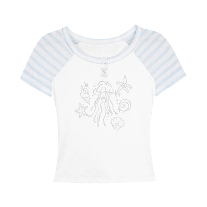 Striped Patchwork Tee