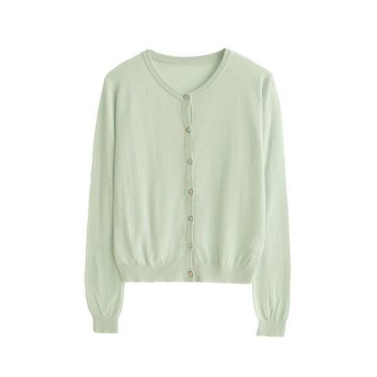 Linen Knitted Cardigan Set