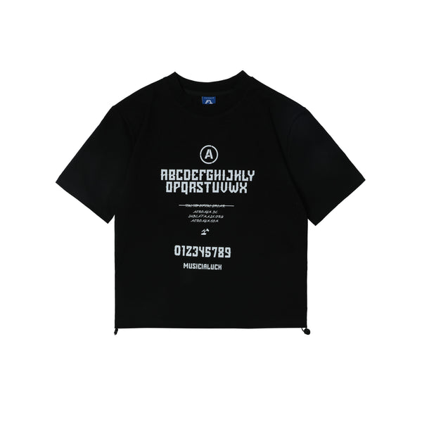 American White Letter Print T-Shirt