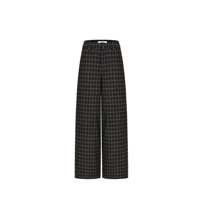Nordic Woolen Plaid Pants