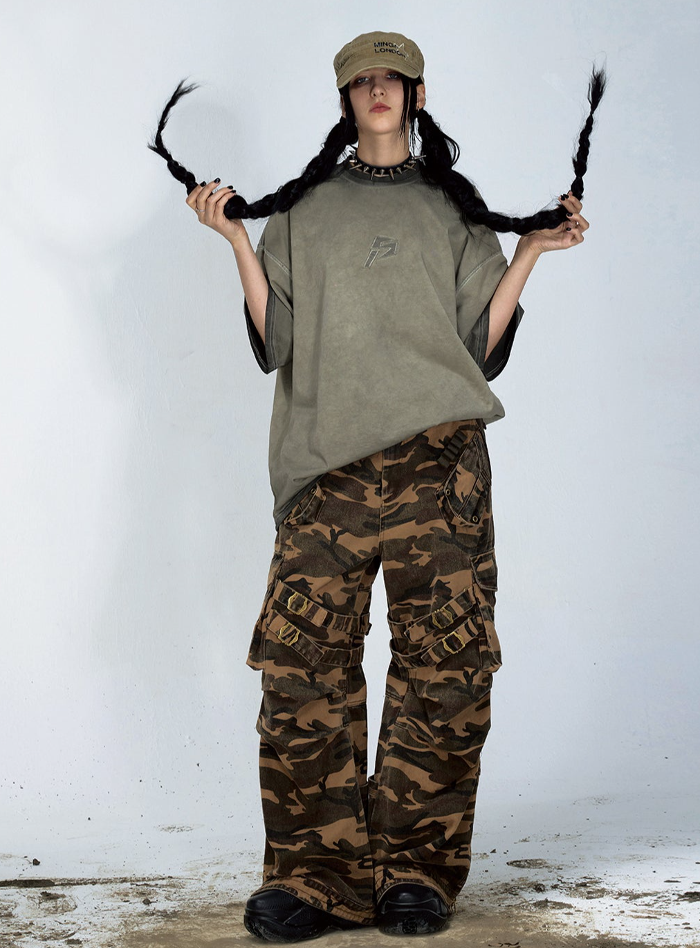 Camouflage Tactical Straight Cargo Pants