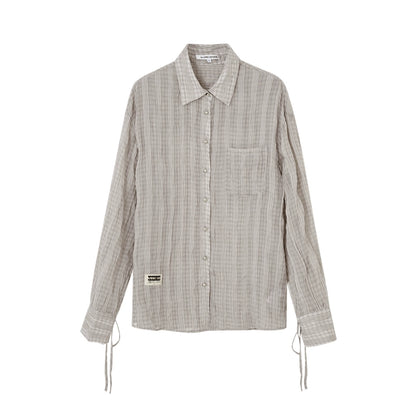 Plaid Mesh Summer Shirt Jacket