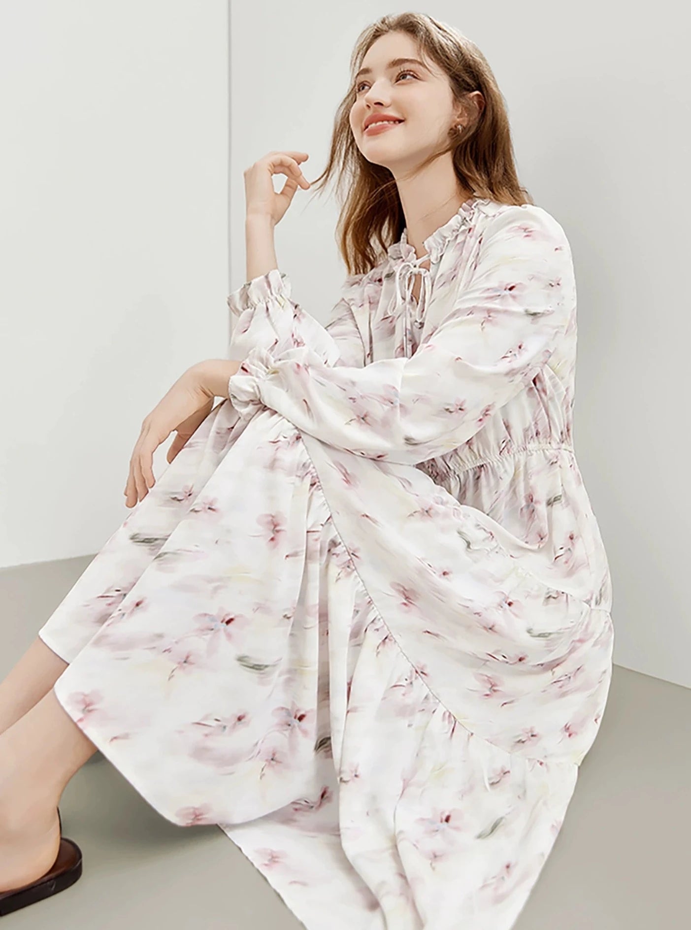 Tea Break French Floral Dress