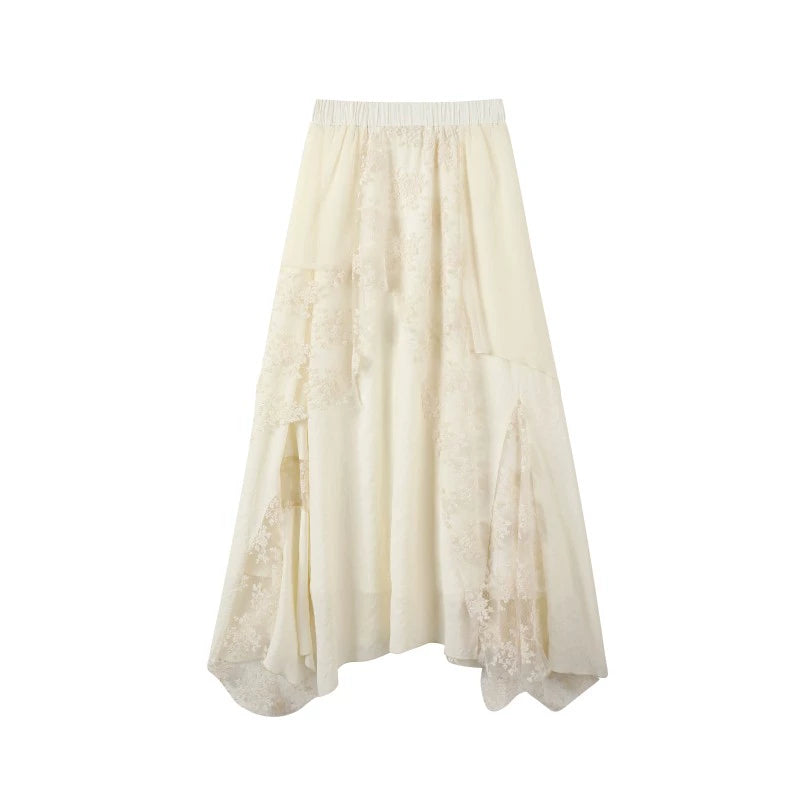 Washed Fur Patchwork Jacket Set-Up