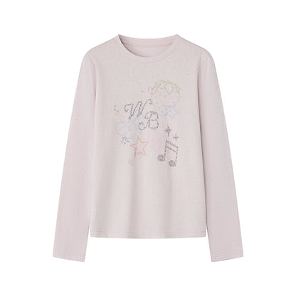Berry Waltz Printed Thin T-Shirt