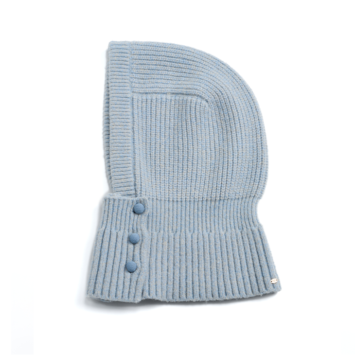 Sheep Wool Blend Knitted Balaclava