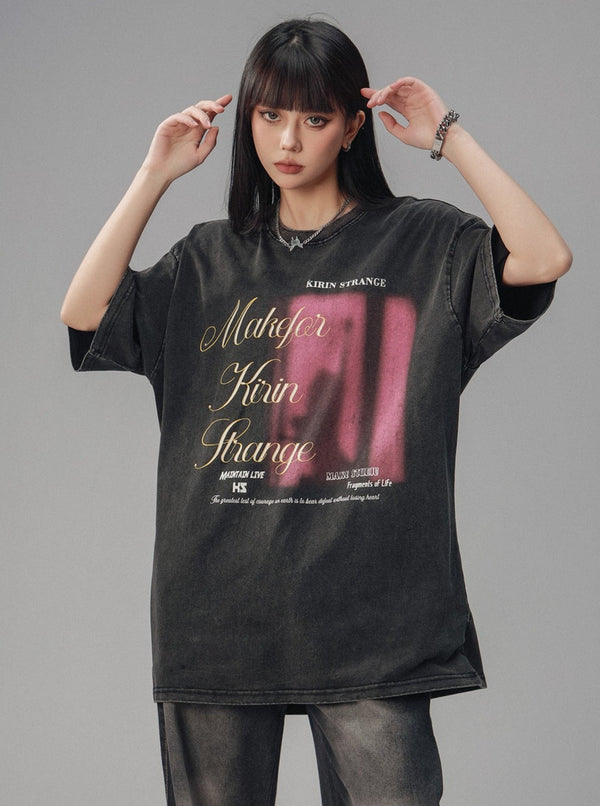 Loose Round Neck Short Sleeve T-shirt