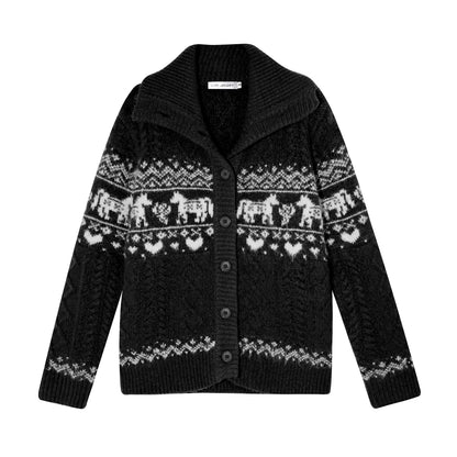 Fair Isle Knit Cardigan