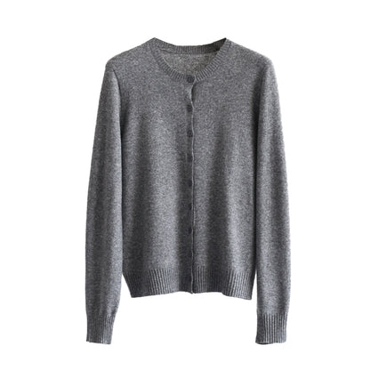 Multi-Color Snowflake Knitted Cardigan