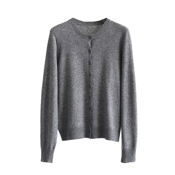 Multi-Color Snowflake Knitted Cardigan