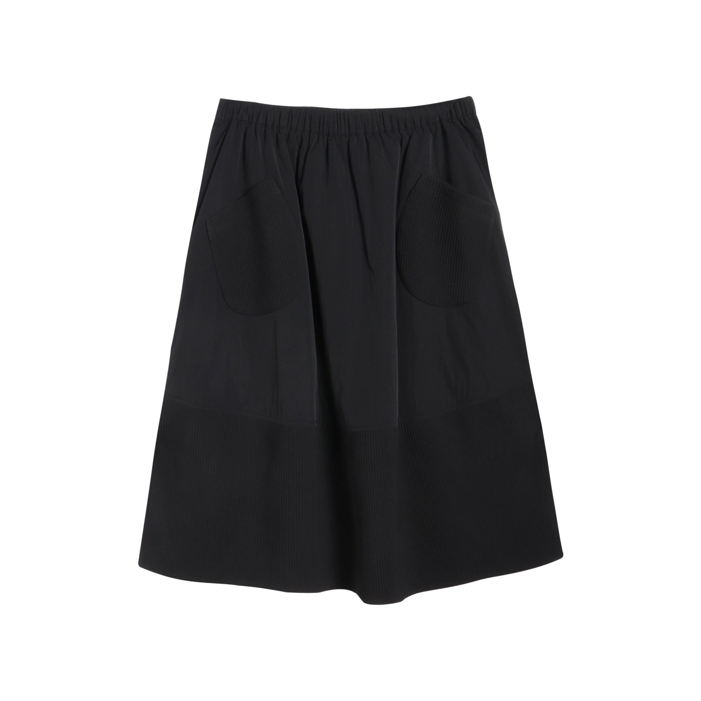 Textured Quilted A-Line Skirt