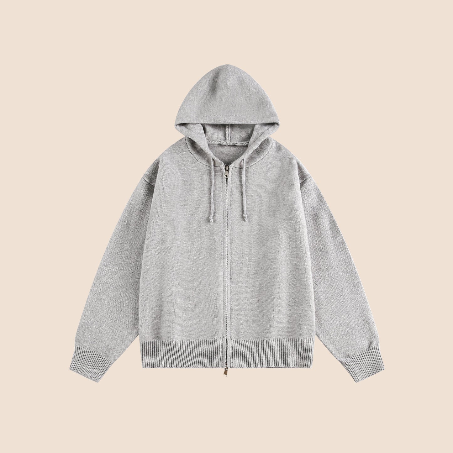 Fall Knit Hooded Cardigan